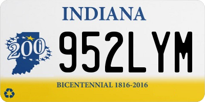 IN license plate 952LYM