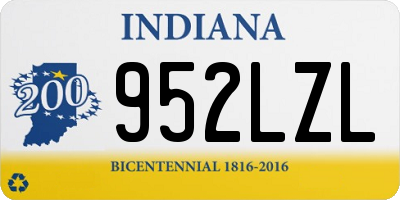 IN license plate 952LZL