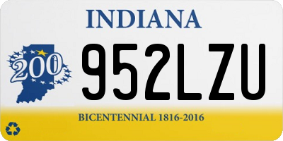 IN license plate 952LZU