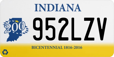 IN license plate 952LZV