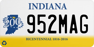 IN license plate 952MAG
