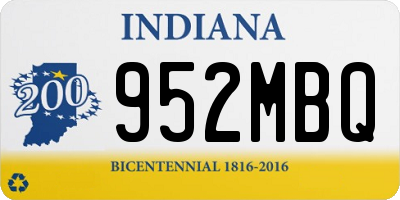 IN license plate 952MBQ