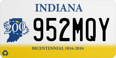 IN license plate 952MQY