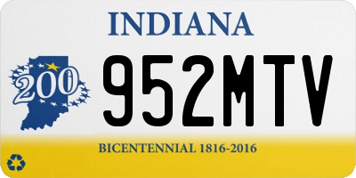 IN license plate 952MTV