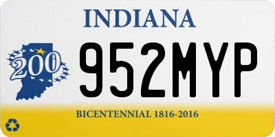 IN license plate 952MYP