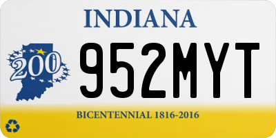 IN license plate 952MYT