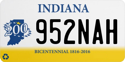 IN license plate 952NAH