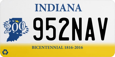 IN license plate 952NAV