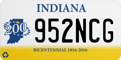 IN license plate 952NCG