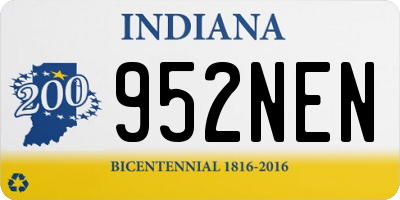 IN license plate 952NEN