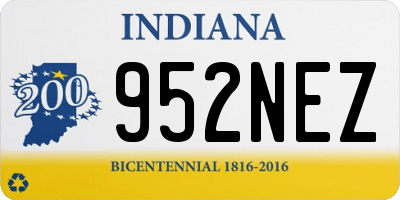 IN license plate 952NEZ