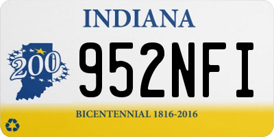 IN license plate 952NFI