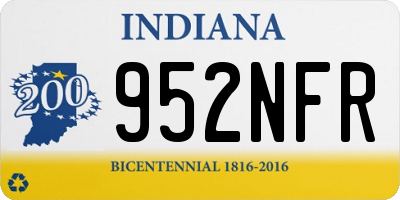 IN license plate 952NFR