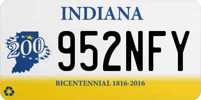 IN license plate 952NFY