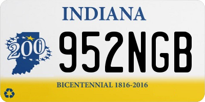 IN license plate 952NGB