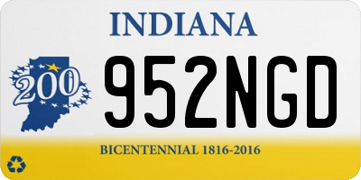 IN license plate 952NGD