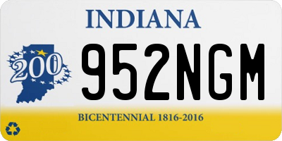 IN license plate 952NGM