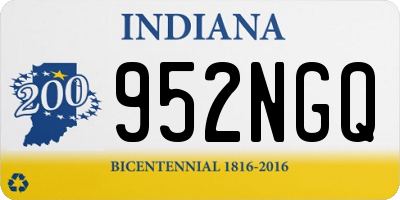 IN license plate 952NGQ