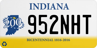 IN license plate 952NHT