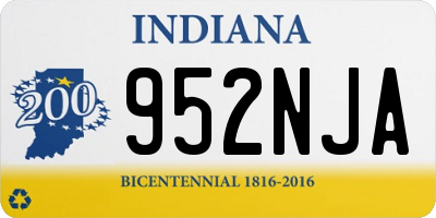 IN license plate 952NJA