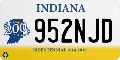 IN license plate 952NJD