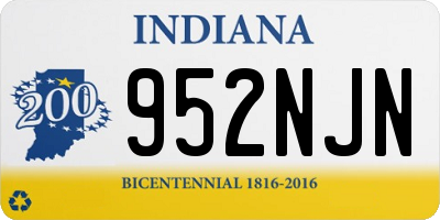 IN license plate 952NJN
