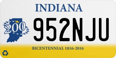 IN license plate 952NJU