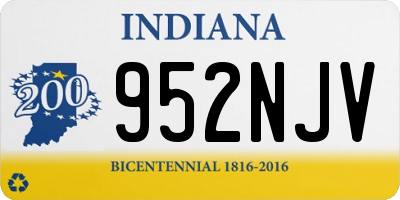 IN license plate 952NJV