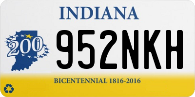 IN license plate 952NKH
