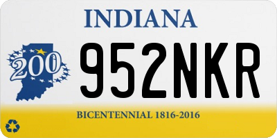 IN license plate 952NKR