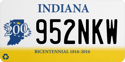 IN license plate 952NKW