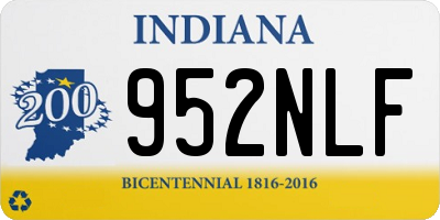 IN license plate 952NLF