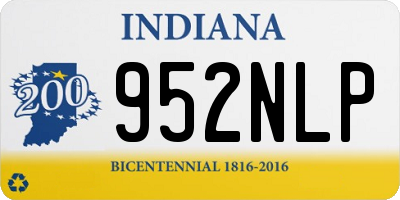 IN license plate 952NLP