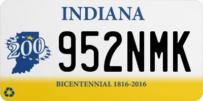 IN license plate 952NMK