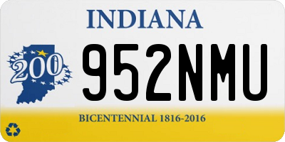 IN license plate 952NMU