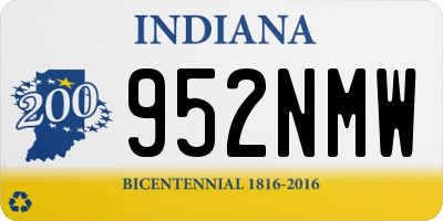 IN license plate 952NMW