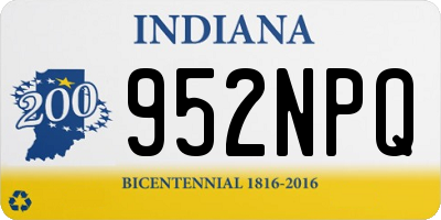 IN license plate 952NPQ