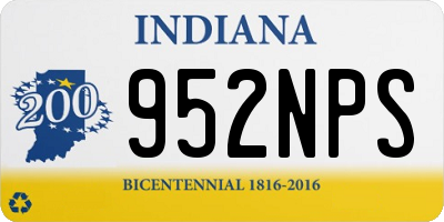 IN license plate 952NPS