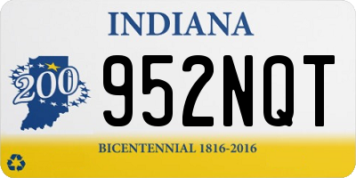 IN license plate 952NQT
