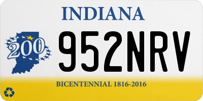 IN license plate 952NRV