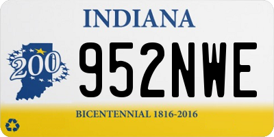 IN license plate 952NWE