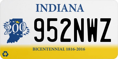IN license plate 952NWZ