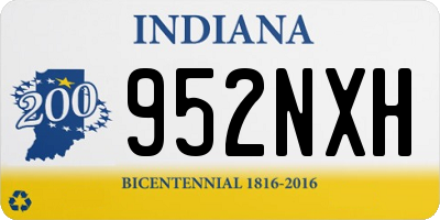 IN license plate 952NXH