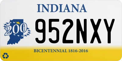 IN license plate 952NXY