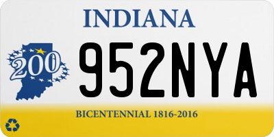 IN license plate 952NYA