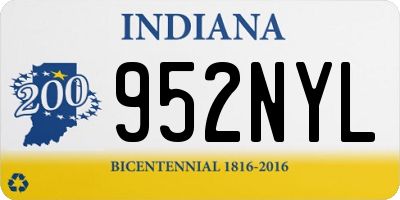 IN license plate 952NYL