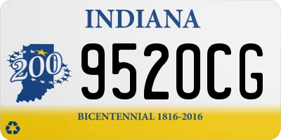 IN license plate 952OCG