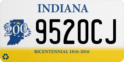 IN license plate 952OCJ