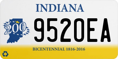 IN license plate 952OEA