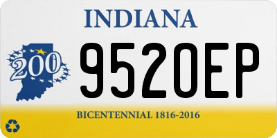 IN license plate 952OEP